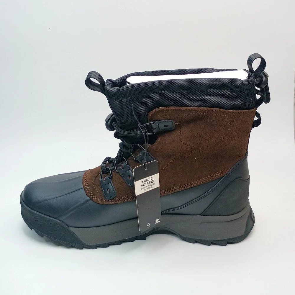 Sorel Cheyanne Metro II Sneak Boot Men Size 12 Brown Waterproof NM5170-256‎